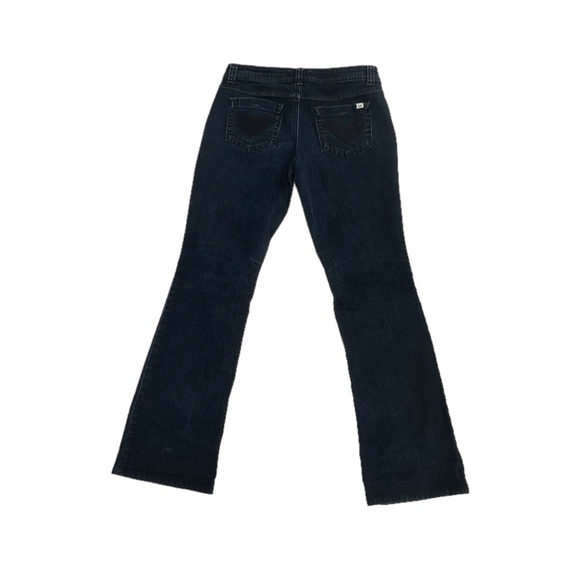 l.e.i. Ashley Trouble Mid Rise Distressed Flare Jeans Size 11 Women’s - Picture 3 of 5